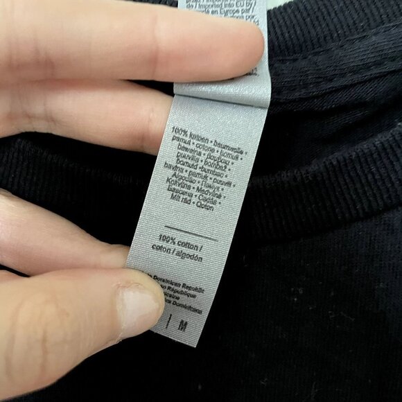 Crossroads black red short sleeved summer t-shirt casual comfortable top - Picture 4 of 4